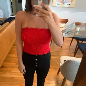 Red Crop Top